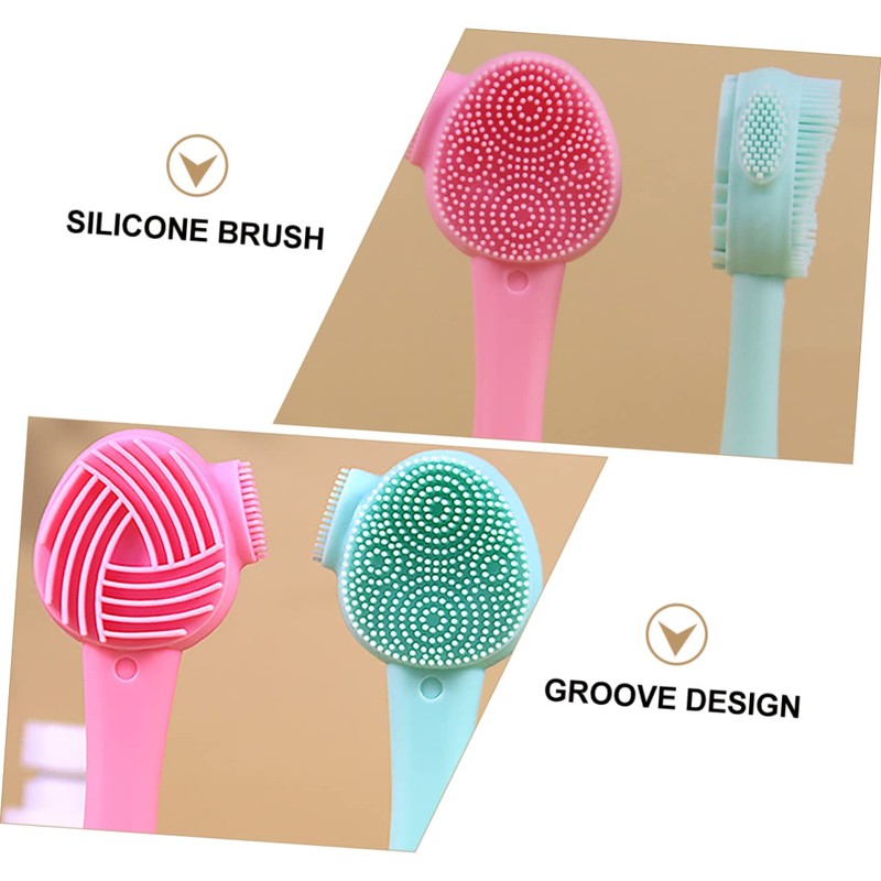 Healeved 12pcs Face Cleansing Brush Portable Exfoliator for Gentle Facial