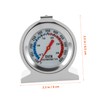 GRIRIW Oven Thermometer Stainless Steel Instant Read Baking Thermometer for
