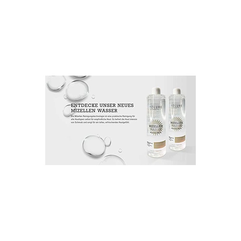 Tolure Cosmetics Micellar Water 400 ml Practical Cleaning for All