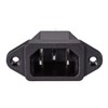 uxcell C14 Panel Mount Plug Adapter AC 250V 10A /5A
