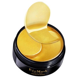 24K Gold Eye Mask- 30 Pairs Puffy Eyes & Dark Circles Treatments,Reduce Under Eye Bags and Smooth Wrinkles,Eye Skin Care Pads With Collagen