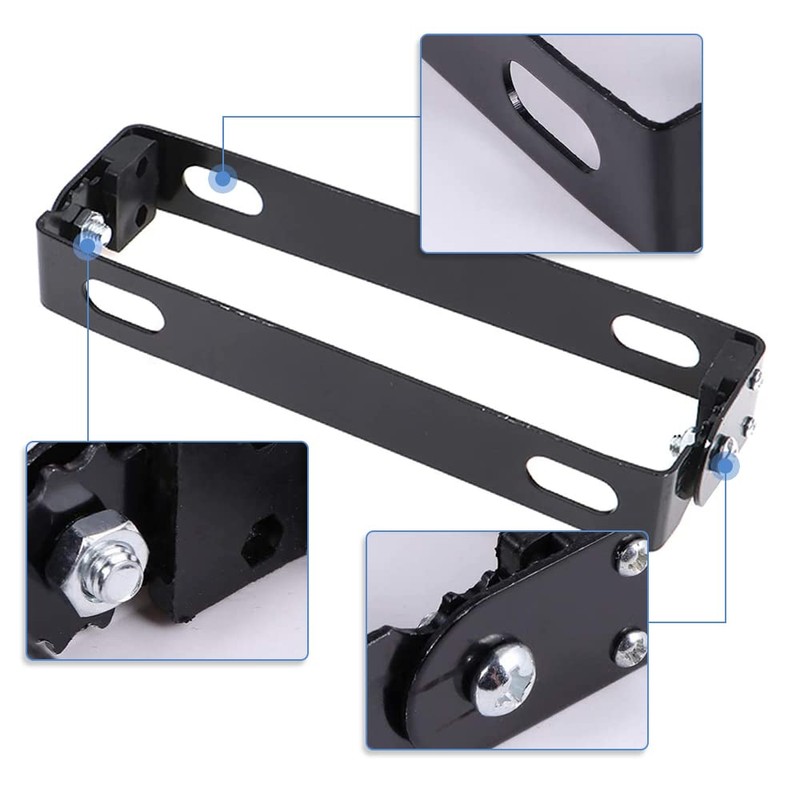 DFsucces Motorcycle License Plate Bracket, Stainless Steel, Easy Installation, Universal
