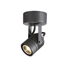 SLV 1004649 Surface-Mounted LED Spot Light SP / Lighting for Walls, Paths, Entrances, Outdoor LED Spotlight, Surface-Mounted Light, Outdoor Garden Lamp, IP55 3000 K, 6.0 W, 400 lm, Anthracite