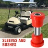 CADUFUELLY 1012303 Front Rear Leaf Spring Bushing Sleeves Kit, Golf