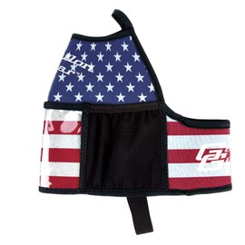 Gallon Gear Fitness Hydration Cover - Neoprene Insulated Cooling and Portable Gym Water Bottle Carrier - Case with Storage Pockets (American Flag, Gallon)