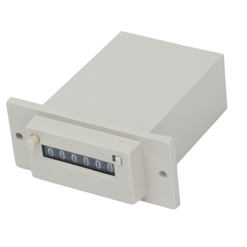 Electromagnetic Counter 0‑999999 6 Digit Industrial Pulse Totalizer for Machine