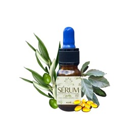 Serum ozonizado con vitamina E para pestañas y cejas fortalecedor estimulador de crecimiento nutre repara y engrosa fórmula natural 10 ml
