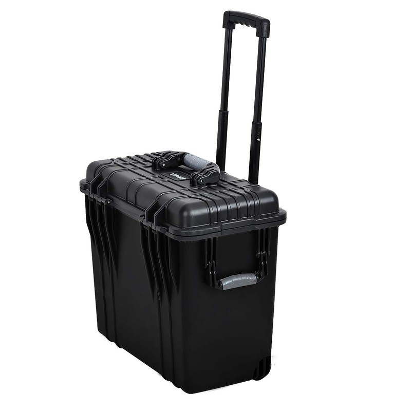 MEIJIA Waterproof Portable Equipment Hard Case With Retractable Pull Handle