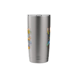Happy New Year Eve Party Fireworks and Confetti Stainless Steel Insulated Tumbler