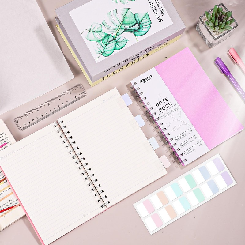 Thboxes 2 Pack Notebook A5 Lined, 400 Pages A5 Notepad