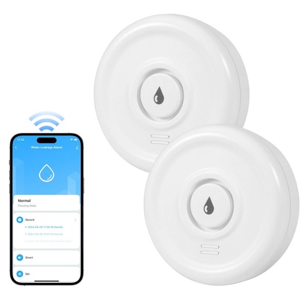 Universal 1~5PCS Smart Water Leak Sensor Detector APP Alarm WiFi