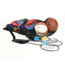 Soccer Ball Bag - Sports Equipment Bag, Mesh Laundry Bag, Beach Bag or Snorkel Gear Bag with Shoulder Strap - Extra Large 30 Inches X 40 Inches Commercial Grade Mesh - Perfect for Equipment Storage, Soccer Balls, Scuba Gear, Beach Toys, Basketball Bag an