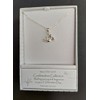 equilibrium Confirmation Silver Plated Pave Pendant Necklace