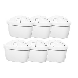 Mutital Water Filter Cartridges Pack of 6 Replacement for Brita Maxtra + Filter Cartridges, Activated Carbon Filter Filter, Compatible Water Filter Brita Jug, Dafi, Aquaphor
