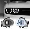 LitMiRaCle Dodge Challenger Headlights Bulbs, LED Headlamps Air Inserts Assembly