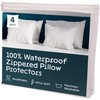 Niagara Sleep Solution 4 Pack Waterproof Pillow Protectors Queen 20x30