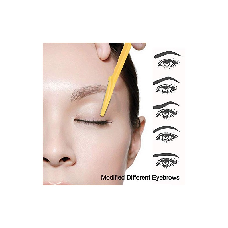 JSBelle Set de 6 Eyebrow Razor, Maquinilla de afeitar ceja