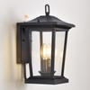 Smeike Dusk to Dawn Outdoor Wall Lantern, Large Exterior Wall