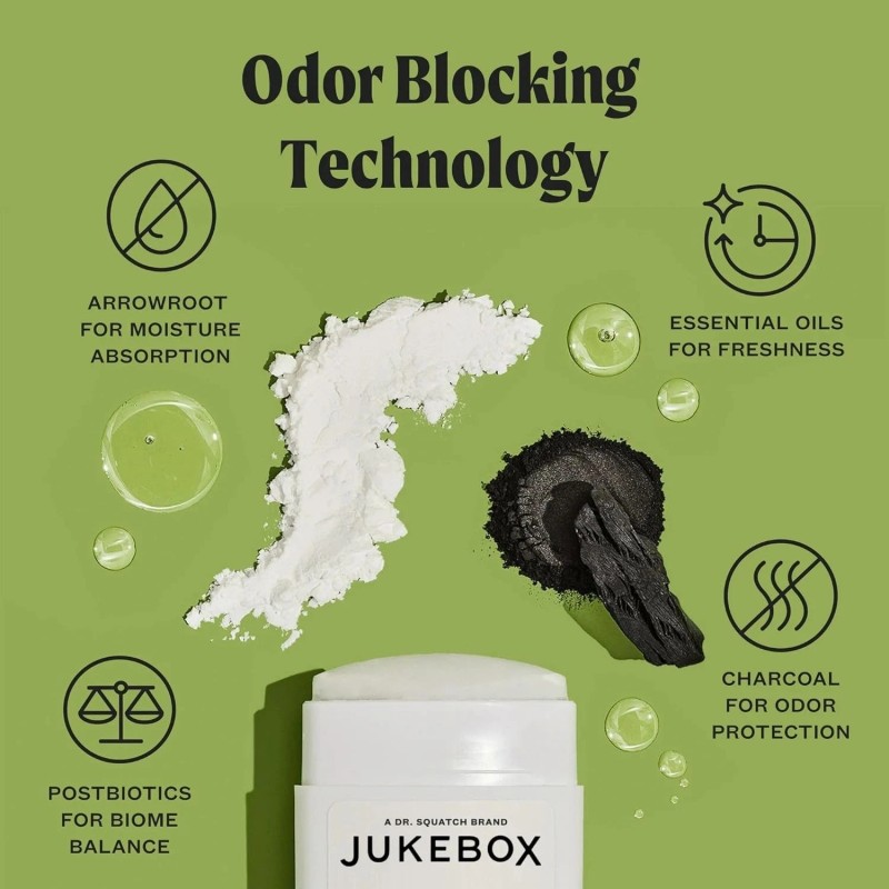 JUKEBOX Natural Deodorant for Women Vanilla Ylang Ylang Scent Aluminum