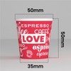 LoveRedCUP 100 Paper Coffee Cups 65ml Eco Friendly Biodegradable Disposable