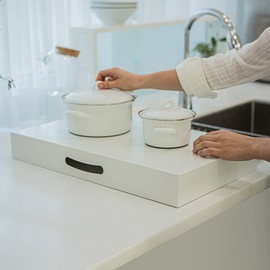 Lasam gas stove cover cooktop induction saucer 1 burner gas stove, white 32cmX54cmX7cm / 라샘 가스렌지덮개 쿡탑 인덕션받침 1구 가스렌지, 화이트 32cmX54cmX7cm