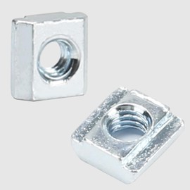 KINDPMA Pack of 60 M3 T-Slot Nuts T-Slot Nut Sliding Nut Carbon Steel T-Slot Rail Sliding Nut T Slot Nut Aluminium Profile Accessories for 20 Series Aluminium Profile Extrusion Slot