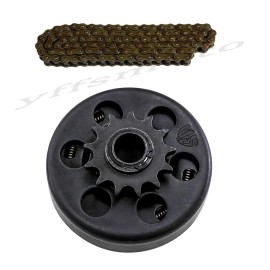 Unbranded 20mm Bore 13T Centrifugal Clutch+428 Chain for Go Kart Cart Lawn Mower Buggy ATV