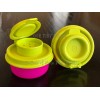 TUPPERWARE SMIDGET Salt and Pepper Shakers Spice Mini Travel Green