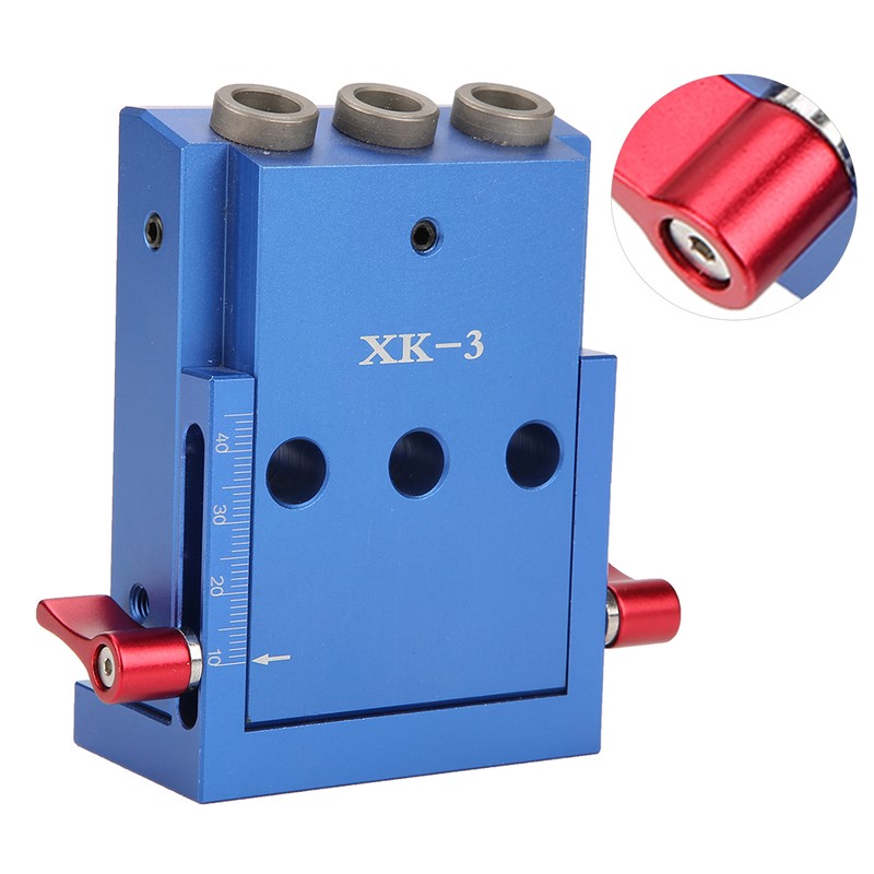 Pocket Hole Drilling Kit Woodworking Oblique Drill Guide Set Positioner