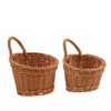 CIYODO 2pcs Woven Storage Basket Wall Hanging Fruit Basket for