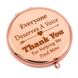 Speech Therapist Appreciation Gifts Speech Therapy Gifts Compact Makeup Mirror for SLP Speech Language Pathologist Gifts for Women Thank You Gift Folding Makeup Mirror Christmas Birthday Gifts