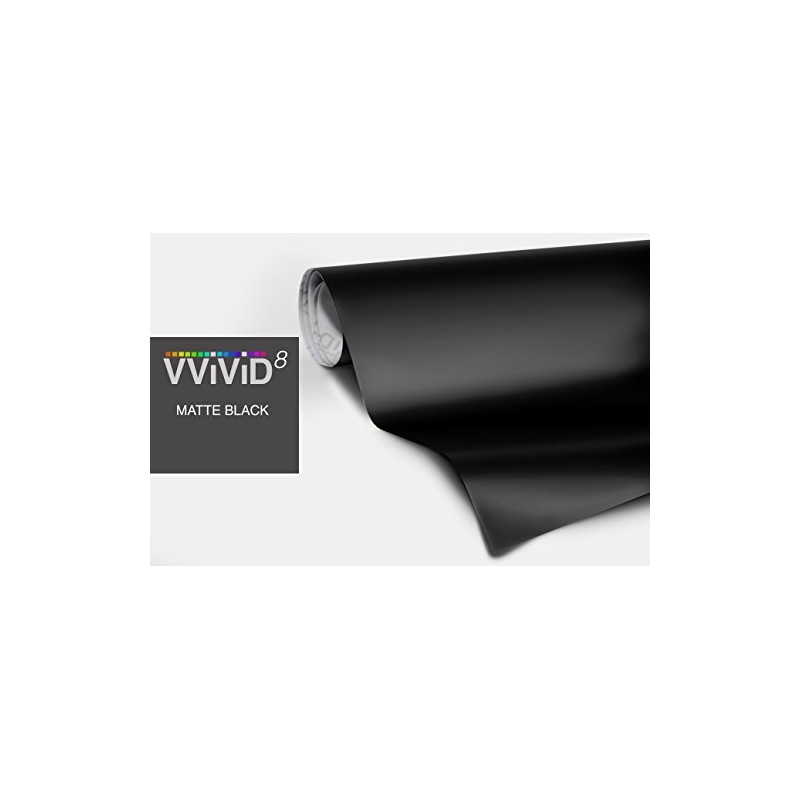 VViViD Black Matte Car Wrap Vinyl Roll with Air Release