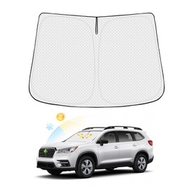 Canvcle - Parasol compatible con parabrisas Subaru Outback 2020-2023 grueso de 6 capas con visera solar y protección contra el calor solar para mantener el vehículo fresco con bolsa de almacenamiento