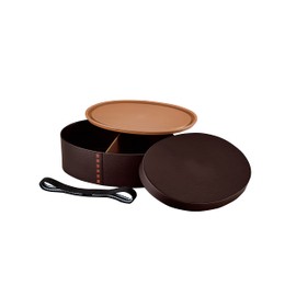Tatsumiya Bento Box, Antibacterial Coating, Magewappa, Single Tier, Made in Japan, Large, Dark Brown