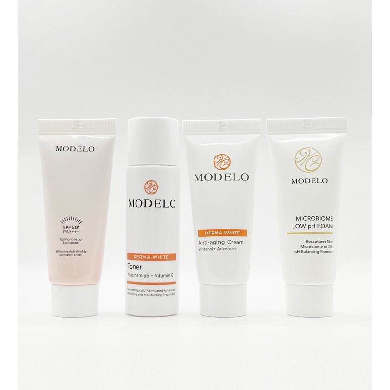 as a model Modelo Spring Pink Tone-Up Sun Cream 50ml