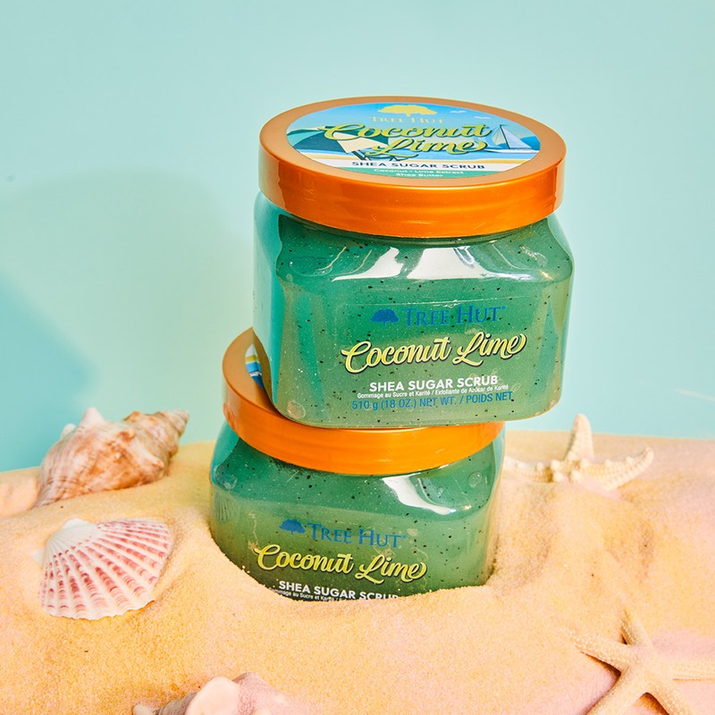 Tree Hut Shea Sugar Exfoliation Care Body Scrub Coconut Lime,