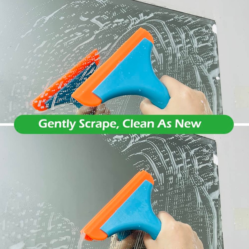 3 Pcs Flexible Silicone Squeegee, FineGood 5.9” Blade Window Squeegee
