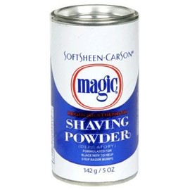 ORIGINAL MAGIC (DEPILATORY) NO RAZOR SHAVING POWDER 127GM STOPS RAZOR BUMPS REGULAR STRENGTH - BLUE