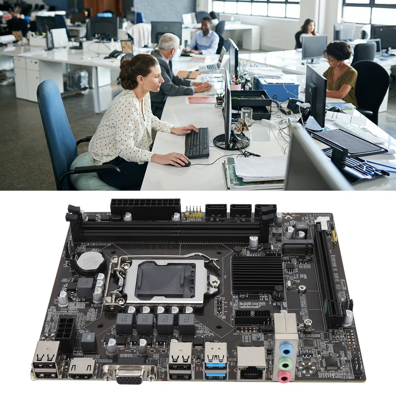 H110 Computer Motherboard Double Channel DDR3 Memory M.2 Interface LGA1151