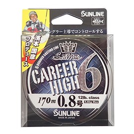 SUNLINE Salty Mate PE Line Carrier High 6 170m 0.8 lbs (12 lb) 6 Bottles Champagne Gold