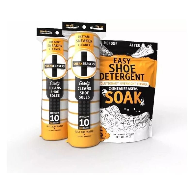 Sneak Erasers Shoe Cleaner 36pc Kit 20 Instant Shoe Erasers