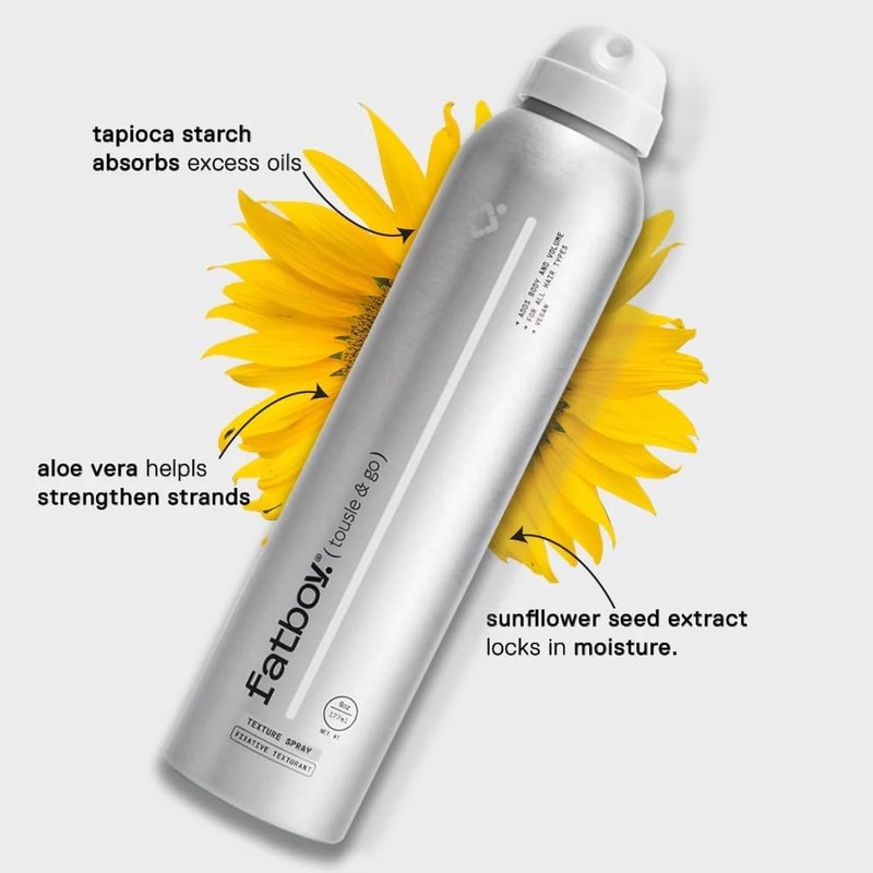 Fatboy Tousle & Go Hair Spray with Aloe Vera &