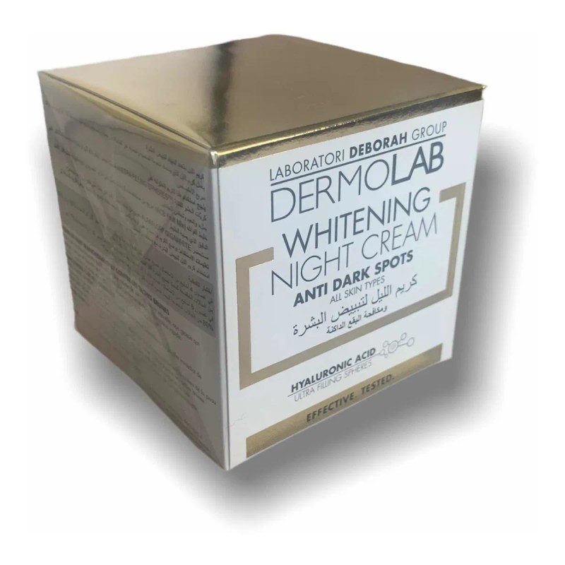 Crema Aclaradora Anti Manchas Noche Dermolab Whitening