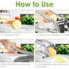 French Fry Cutter, Potato Chipper with 2 Blades Stainless Steel