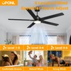 OPONL Ceiling Fan with Light, Ceiling fan with Light and