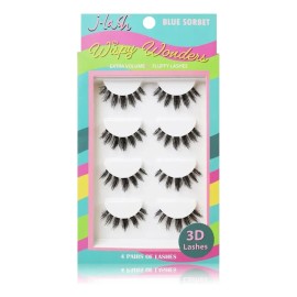 Pestañas Wispy Wonders J. Lash Color Blue Sorbet Espesor 1 mm Largo 2 mm Tipo de curvatura C