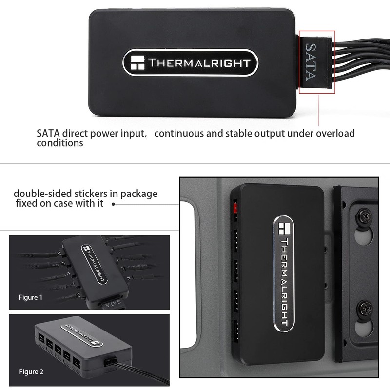 Thermalright ARGB Fan HUB Controller Support 8 Groups of Fans,
