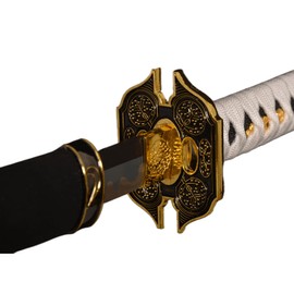 Sword Vally Roronoa Zoro Knifes - Shusui+Wado+Kitetsu+Yubashiri - 40.9″/51.2″ - Cosplay Prop Anime Sword Iron Blade Carving Symbol - Handle Absorbs Sweat and Prevents Slipping (Shusui, 40.9″)