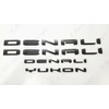 4Pc Set Denali Yukon Emblems Fender Door Rear Tailgate Letters