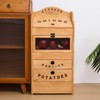 Potato Bin Veggie Organizer Rustic Pine Wood Potato, Onion &